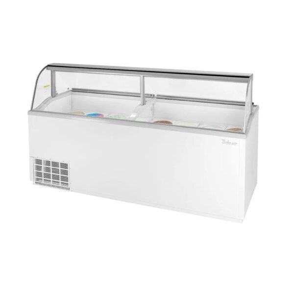 Turbo Air TIDC-91W-N 89" Stand Alone Ice Cream Freezer w/ 16 Tub Capacity, 115v